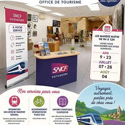 Les rendez-vous de la SNCF à l'office de tourisme